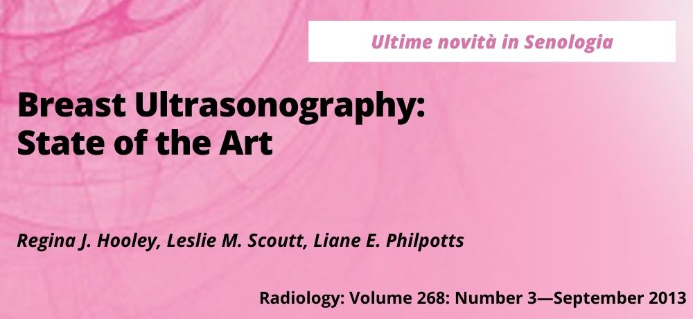 Breast Ultrasonography: State of the Art