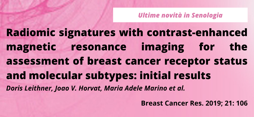 Radiomic signatures with contrast-enhanced magnetic resonance imaging for the assessment of breast cancer receptor status and molecular subtypes: initial results