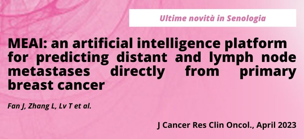 MEAI: an artificial intelligence platform  for predicting distant  and lymph node metastases directly  from primary breast cancer